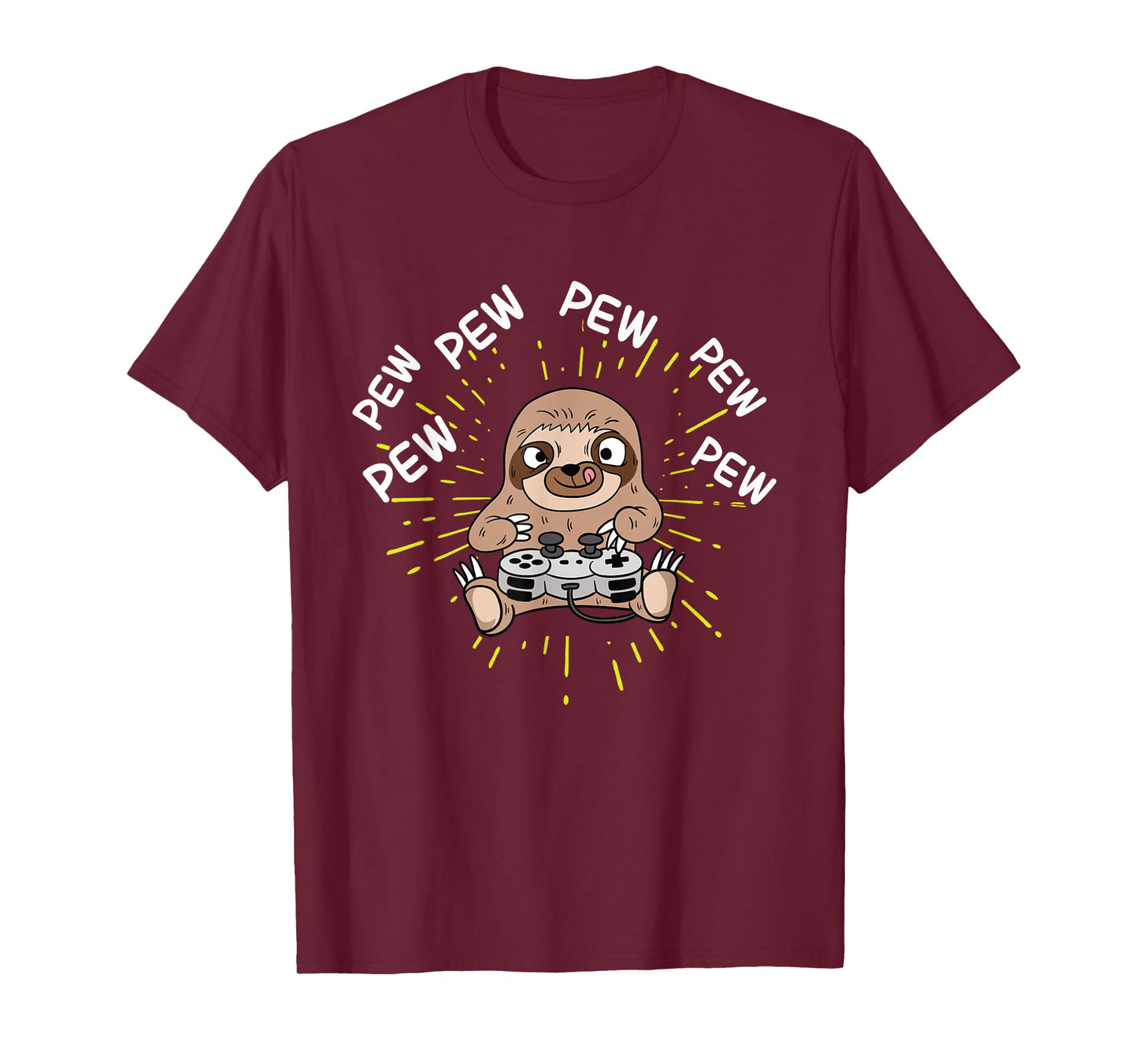 Pew Gamer Sloth Gaming T-Shirt