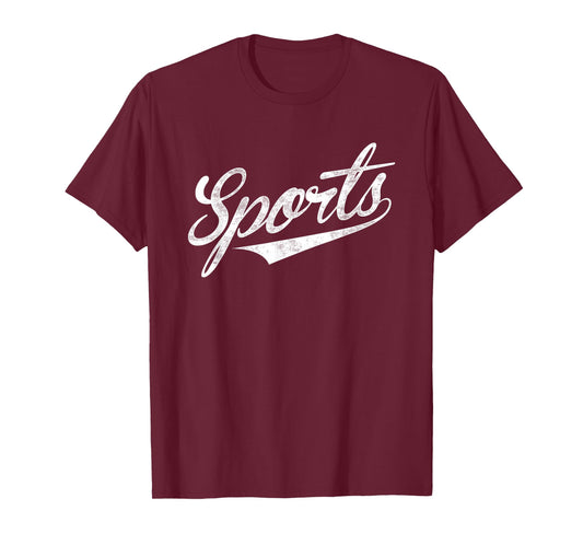 The word Sports | A funny ironic design that says Sports T-Shirt