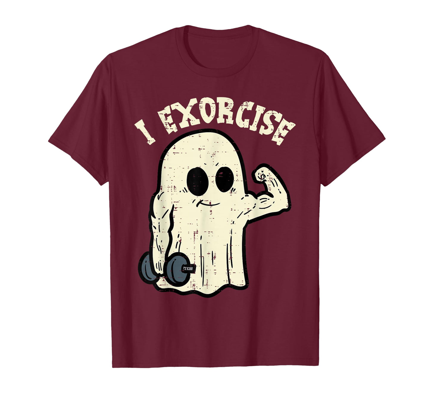 Halloween Gym Ghost I Exorcise Fun Workout Costume Men Women T-Shirt