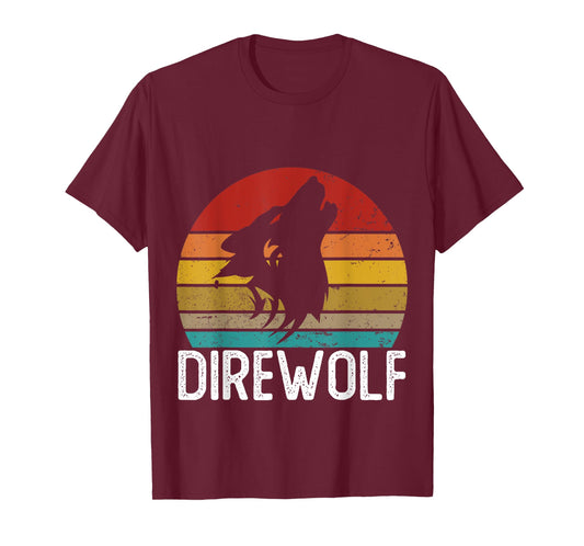 Retro Direwolf Shirt Cute Funny Direwolves T-Shirt
