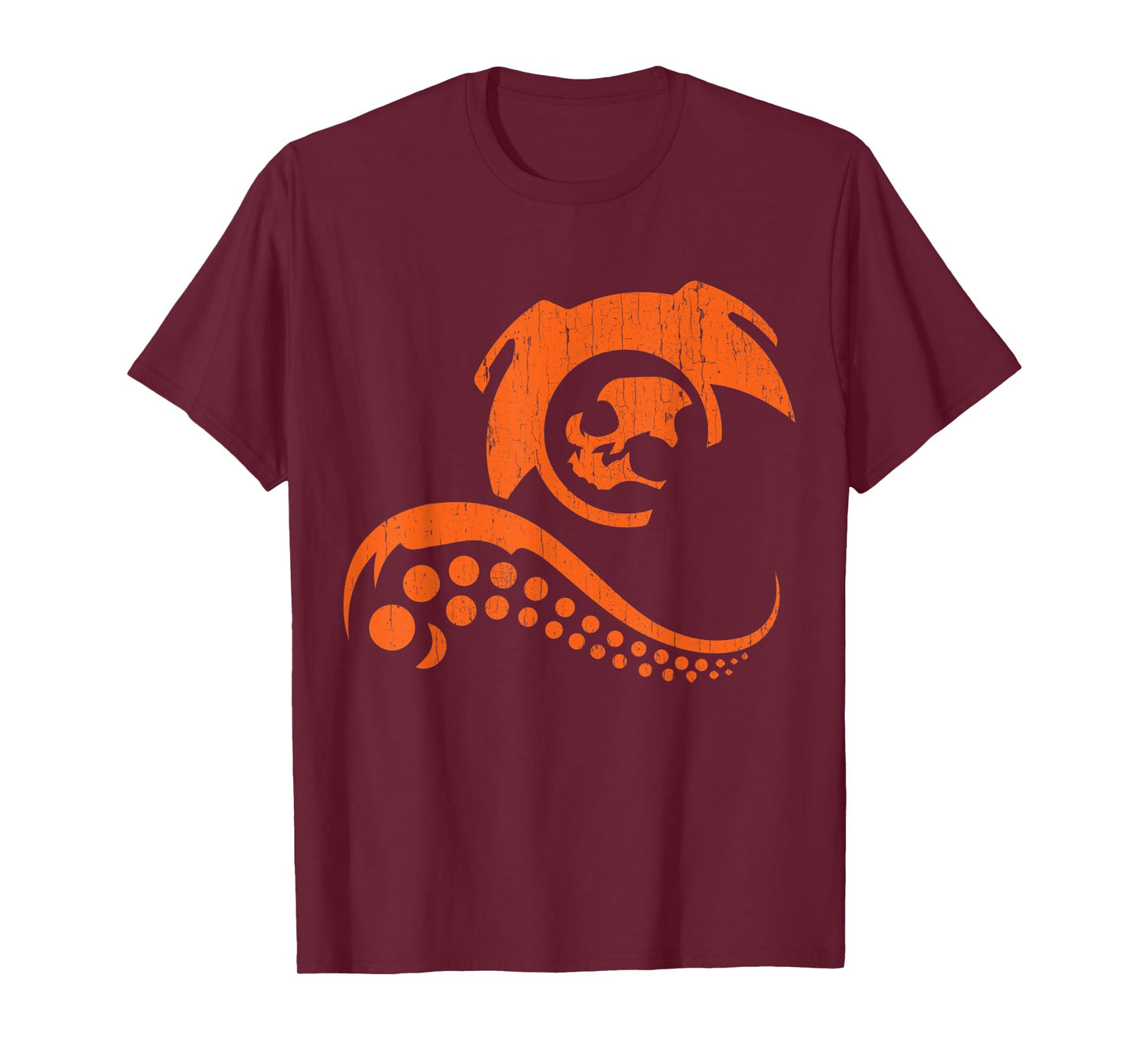 Halloween Octopus Kraken Deepsea Diver Pumpkin JackOLantern T-Shirt