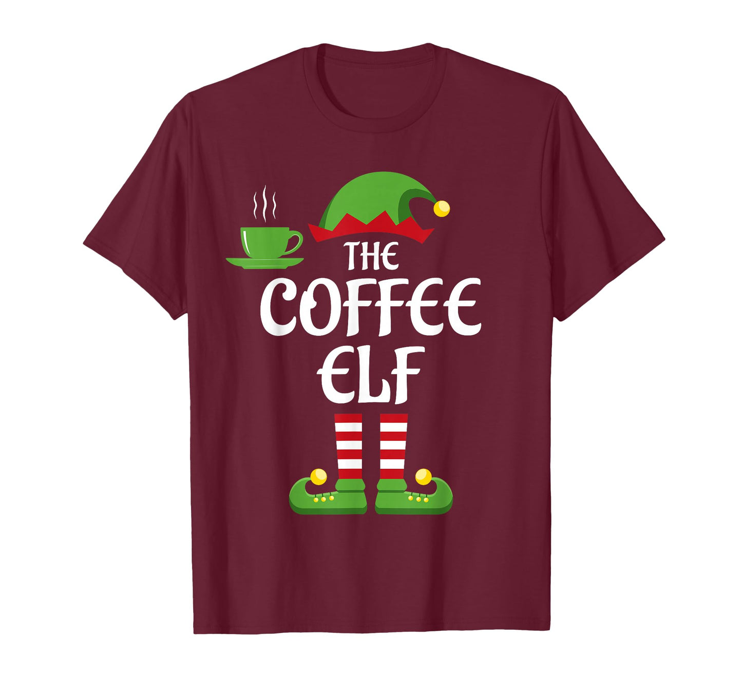 Coffee Elf Family Matching Group Christmas T-Shirt