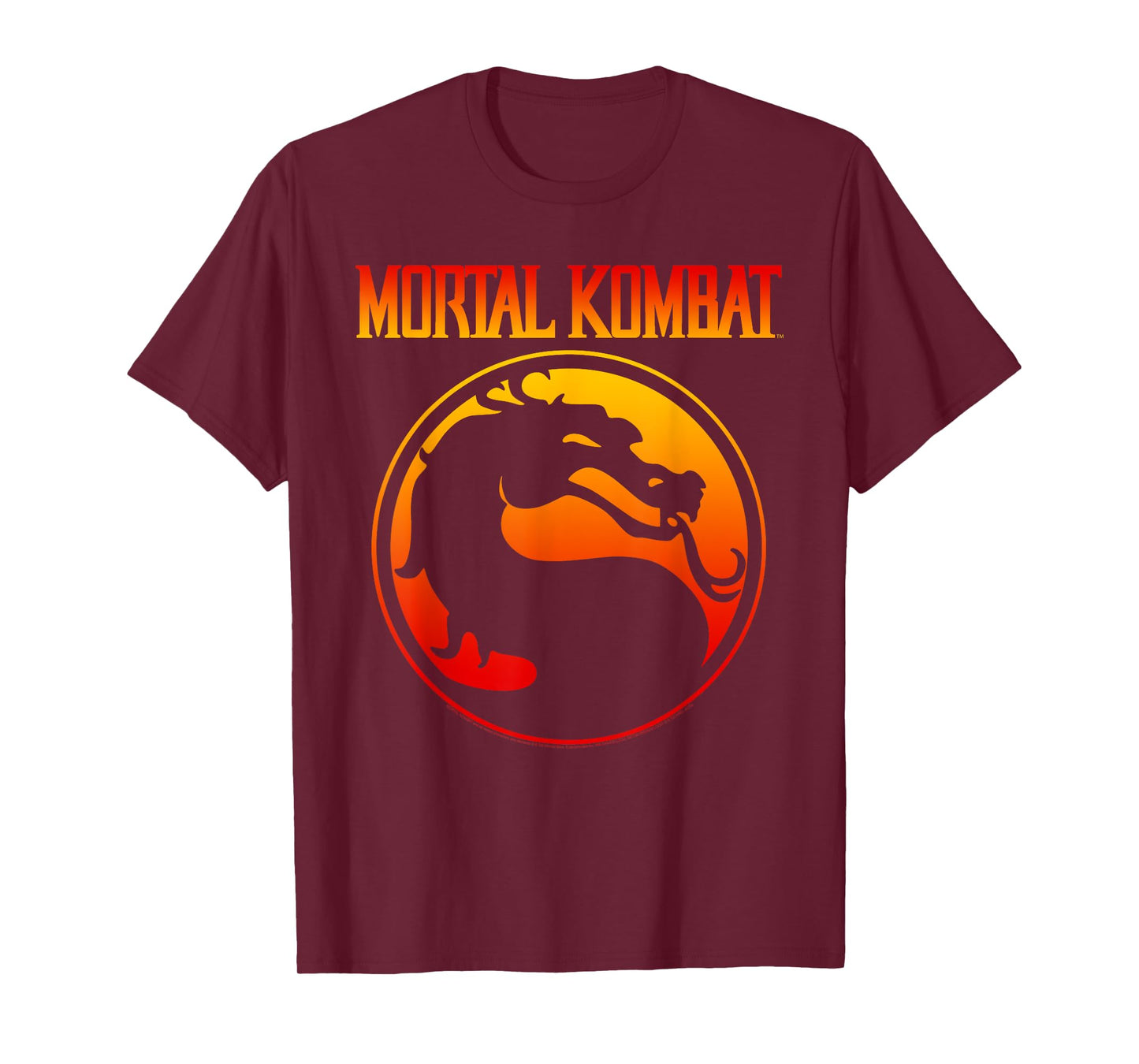 Mortal Kombat Klassic Dragon Gradient Logo Video Game T-Shirt