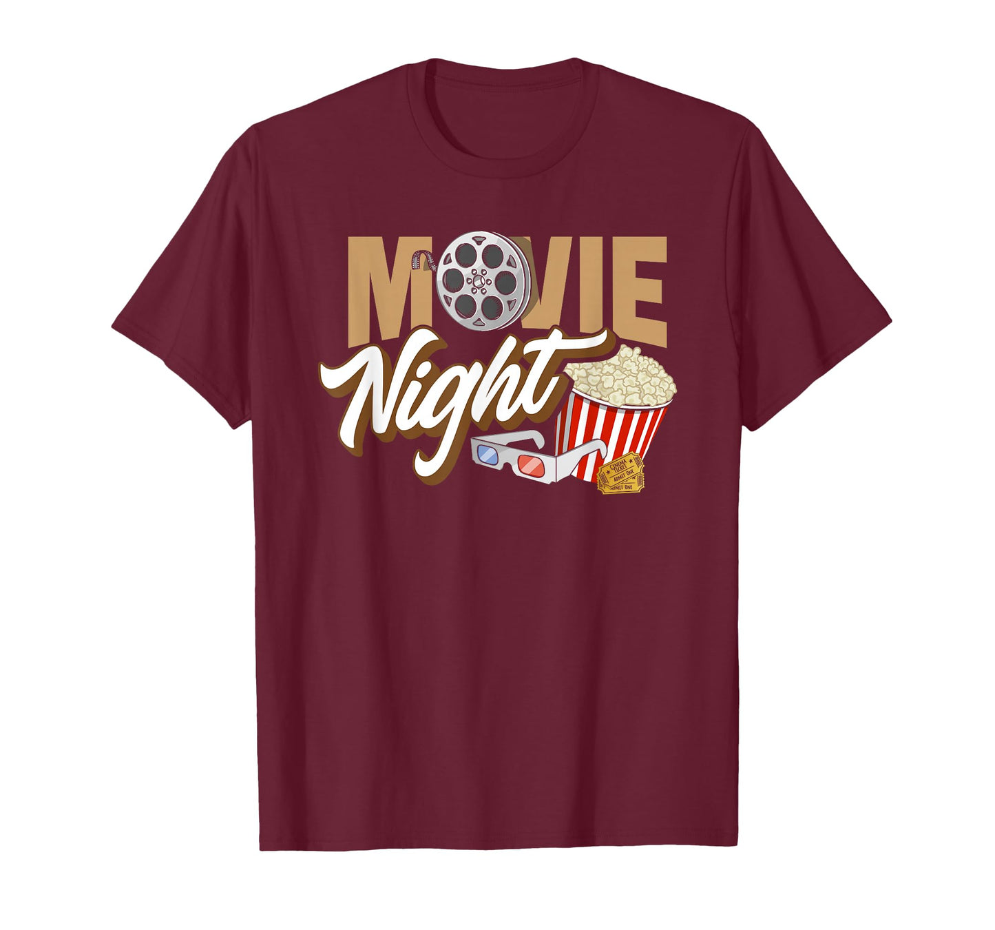 Movie Night - Popcorn Movies Cinema Family T-Shirt