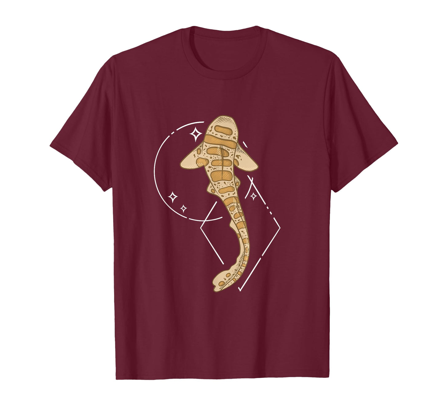 Leopard Shark Ocean Vintage Design T-Shirt