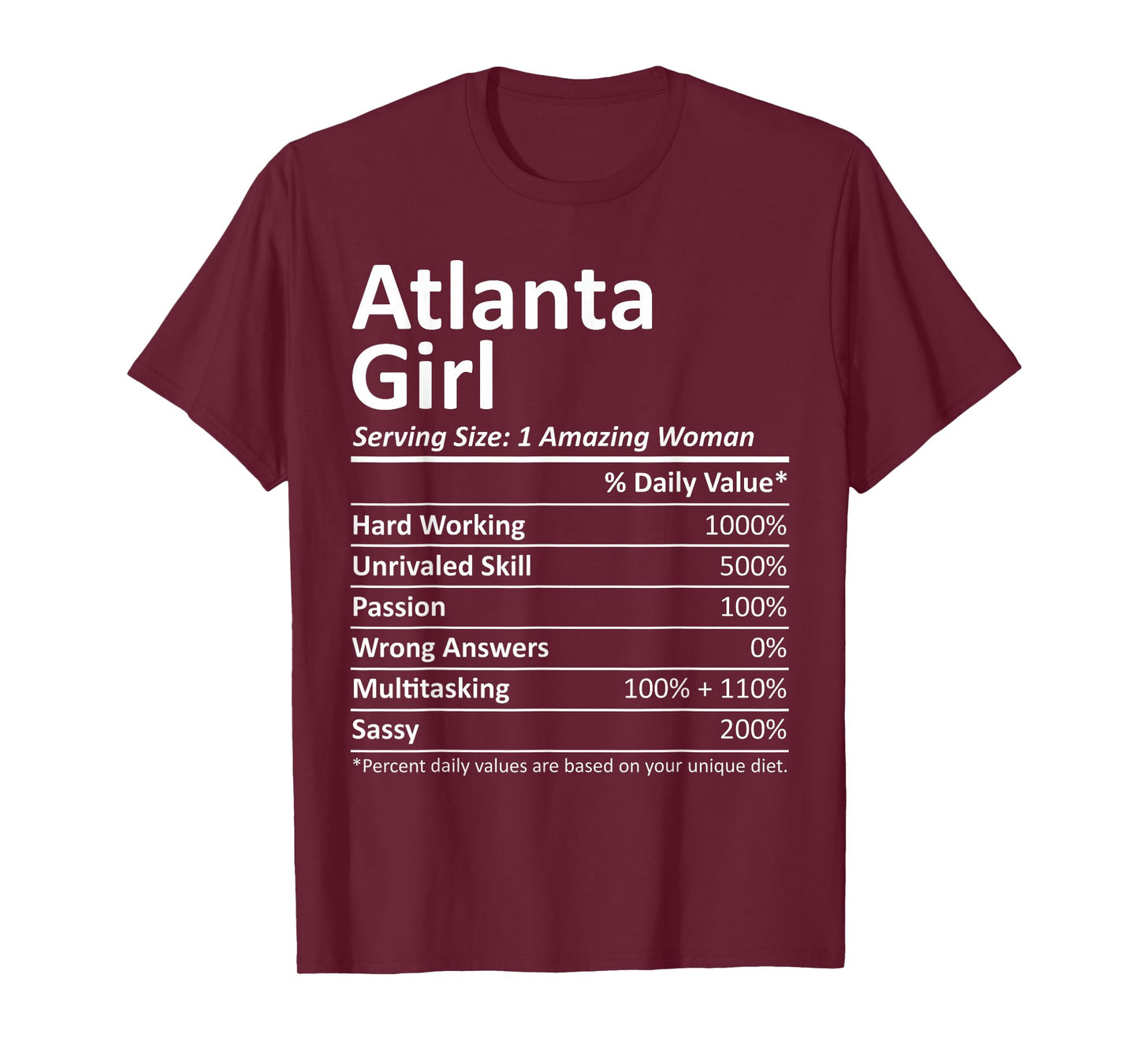ATLANTA GIRL GA GEORGIA Funny City Home Roots USA Gift T-Shirt