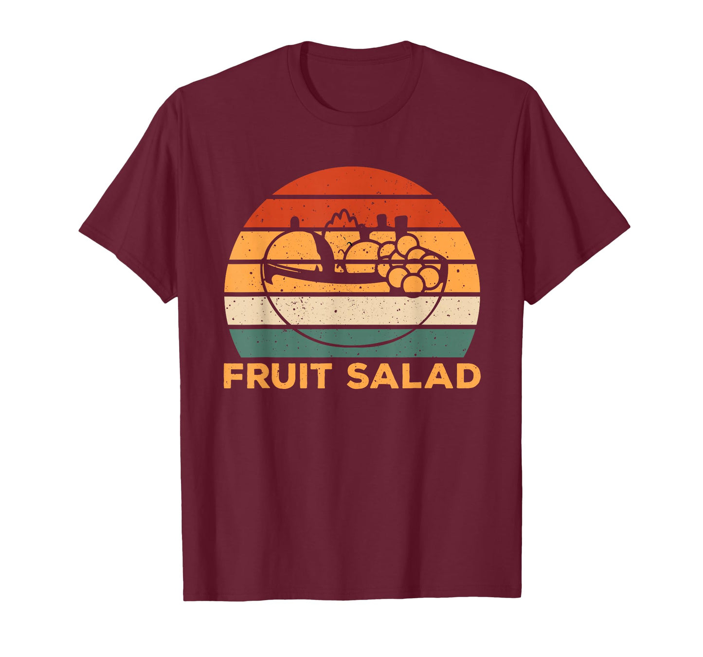 Retro Fruit Salad Bowl Costume For Fruits Lover T-Shirt