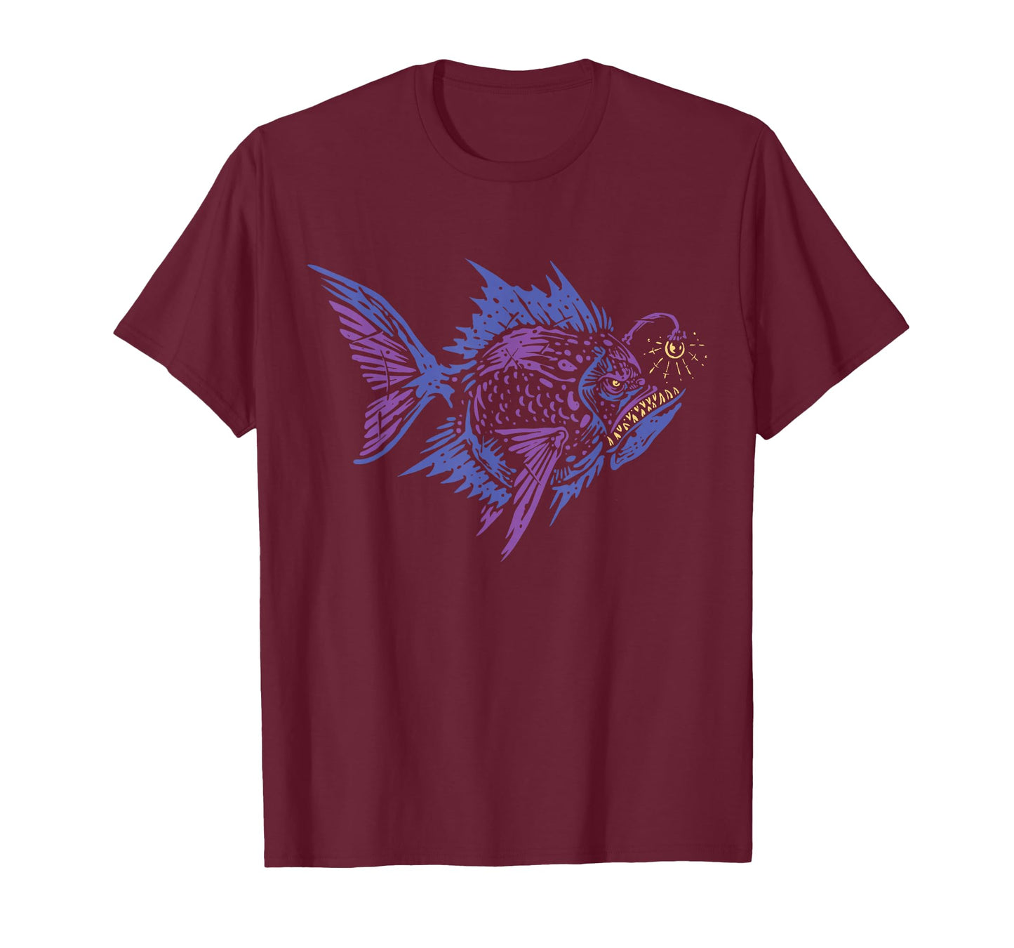 Anglerfish Deep Sea Creatures Sea Monster Angler Fish T-Shirt