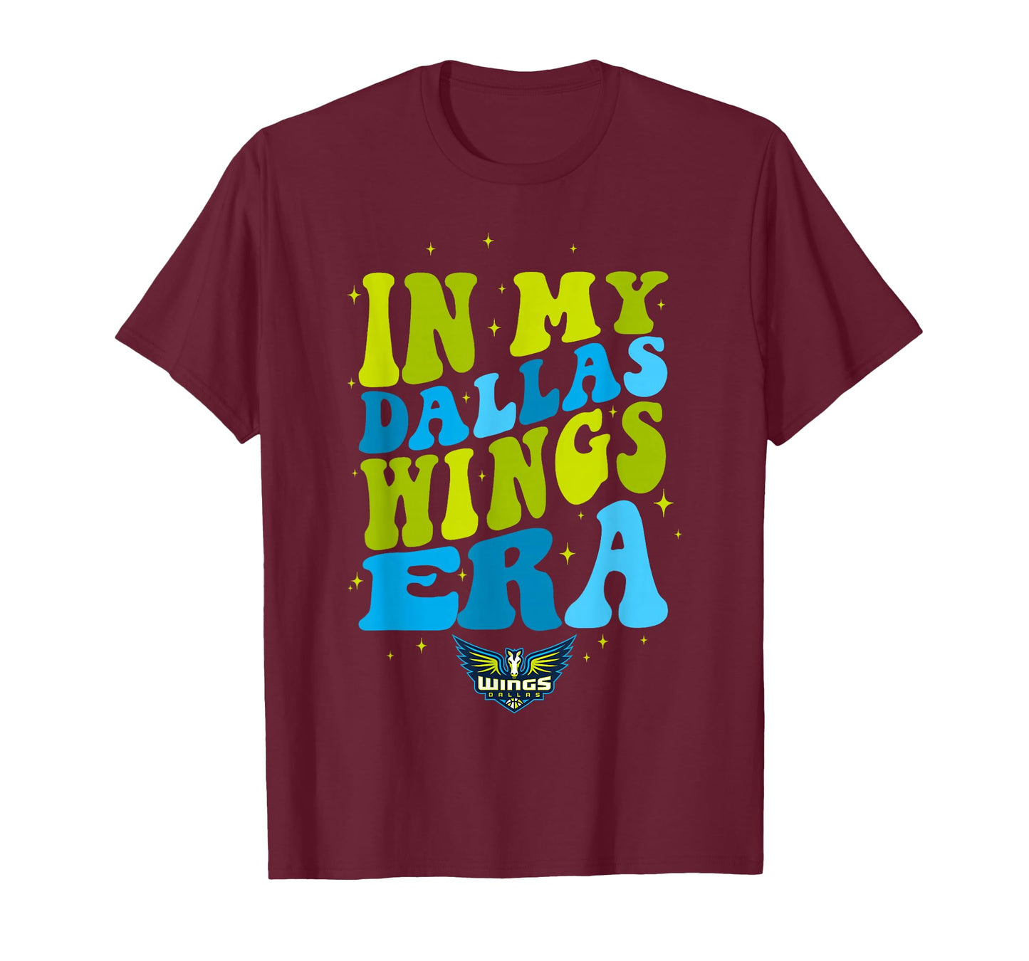 WNBA In My Dallas Wings Era Retro Wave Logo T-Shirt