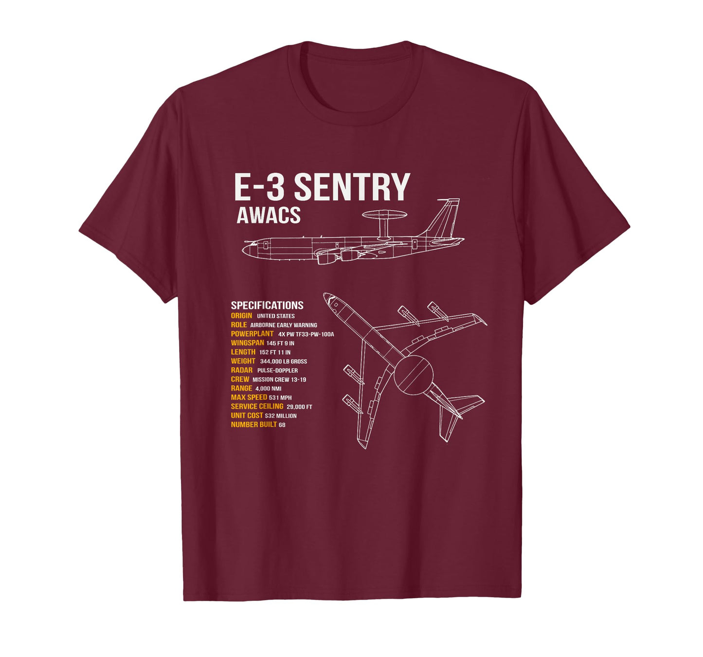 E-3 Sentry AWACS T-Shirt