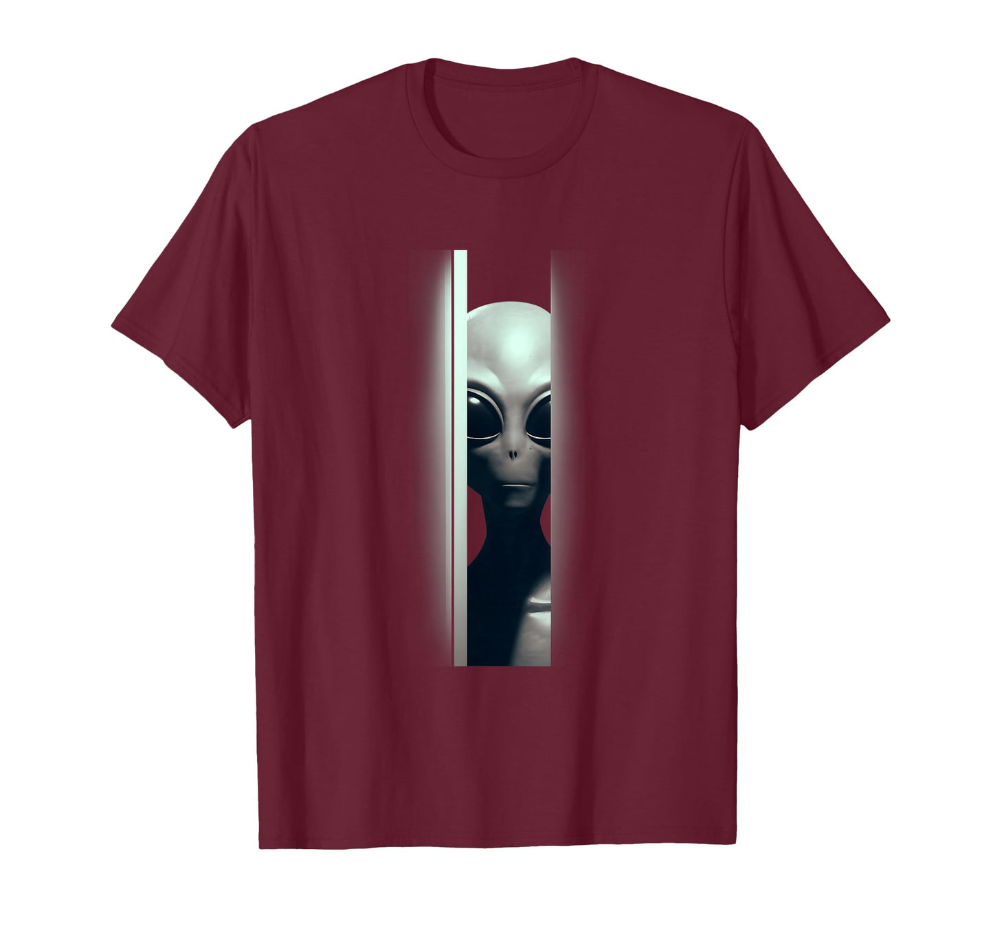 Alien Peeking Zeta-Reticuli Ufonaut UFO Abduction Sci-fi T-Shirt