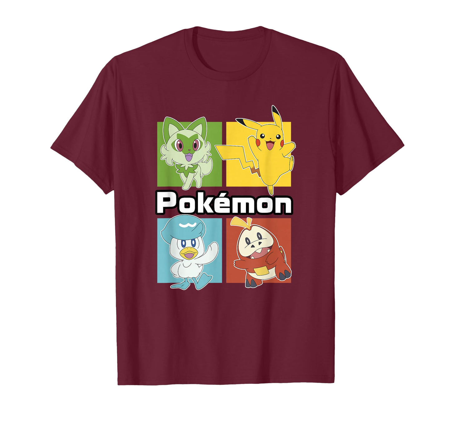 Pokémon Group Shot Starters Boxed Up Portrait T-Shirt
