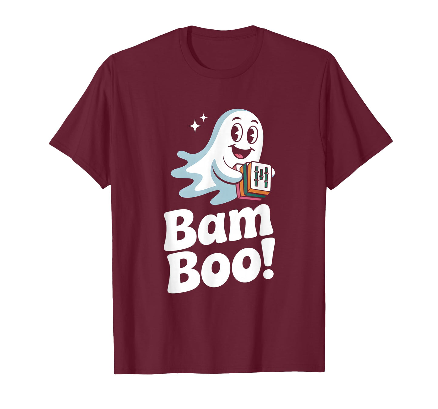 Bam Boo Halloween Ghost Mahjong T-Shirt