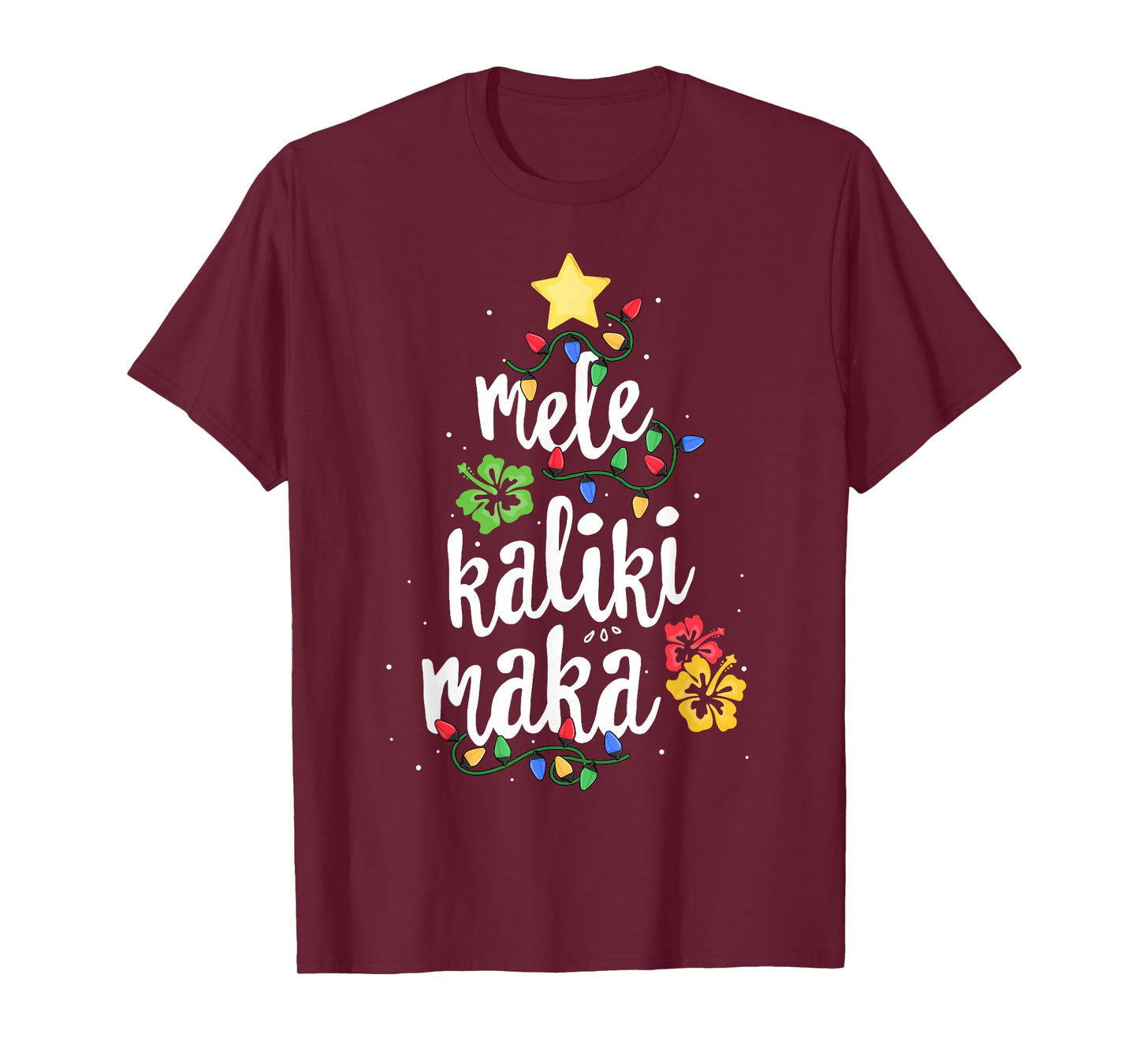 Mele Kalikimaka For Women Hawaiian Hawaii Christmas T-Shirt