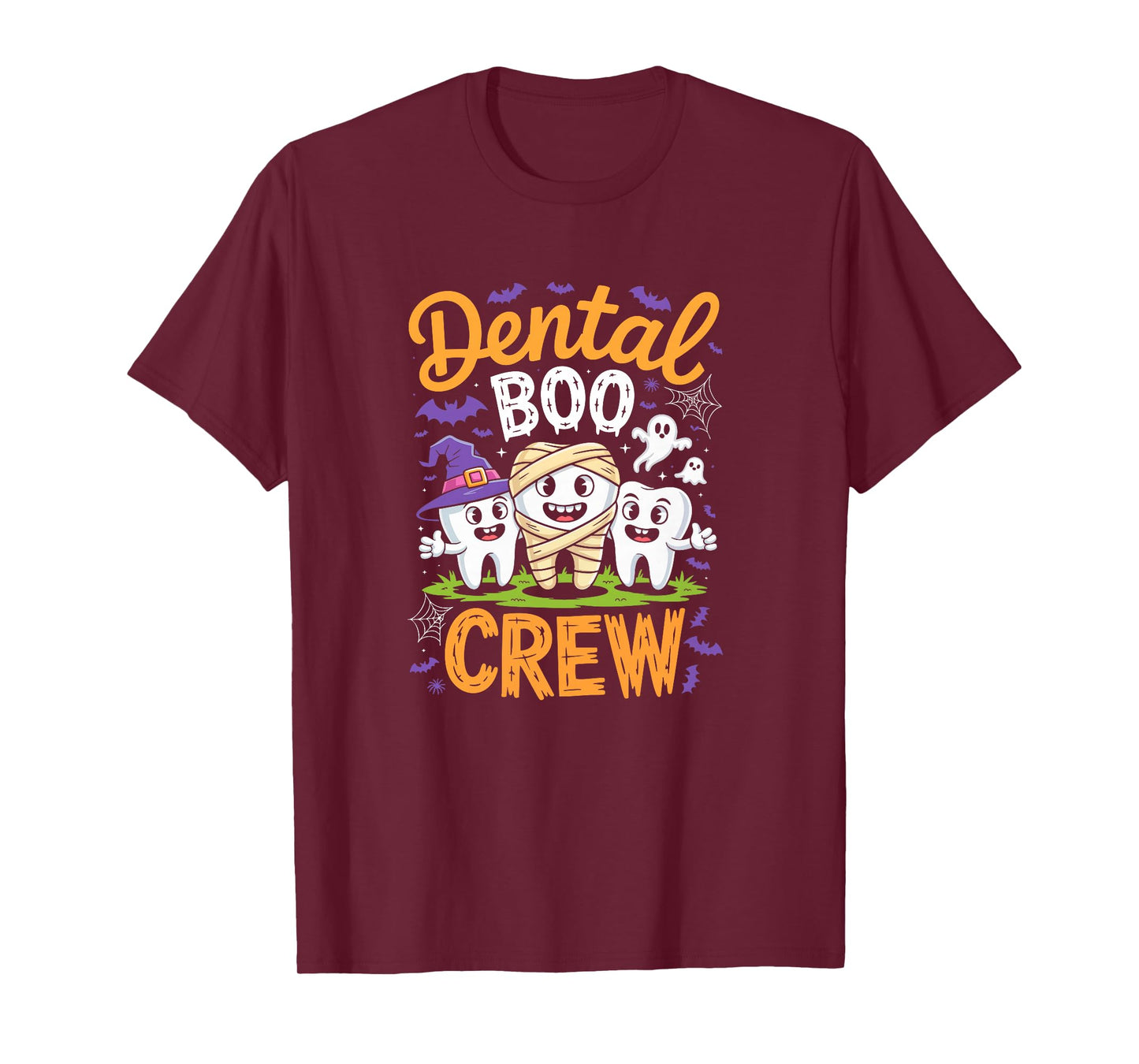 Dental Boo Crew Shirt Funny Men Women Kids Halloween Costume T-Shirt