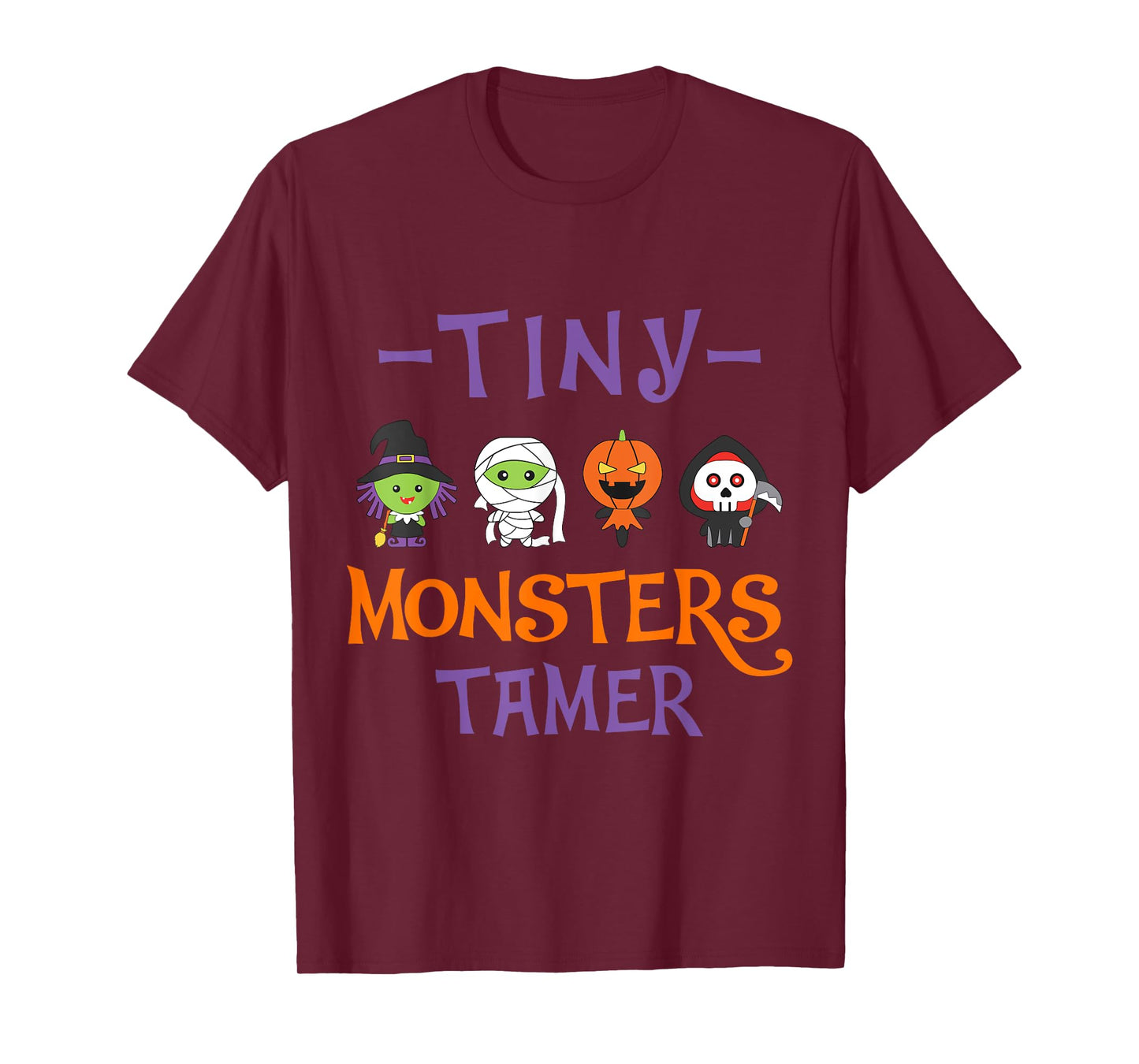 Tine MOnsters Tamer Funny Halloween Teacher Men Women T-Shirt