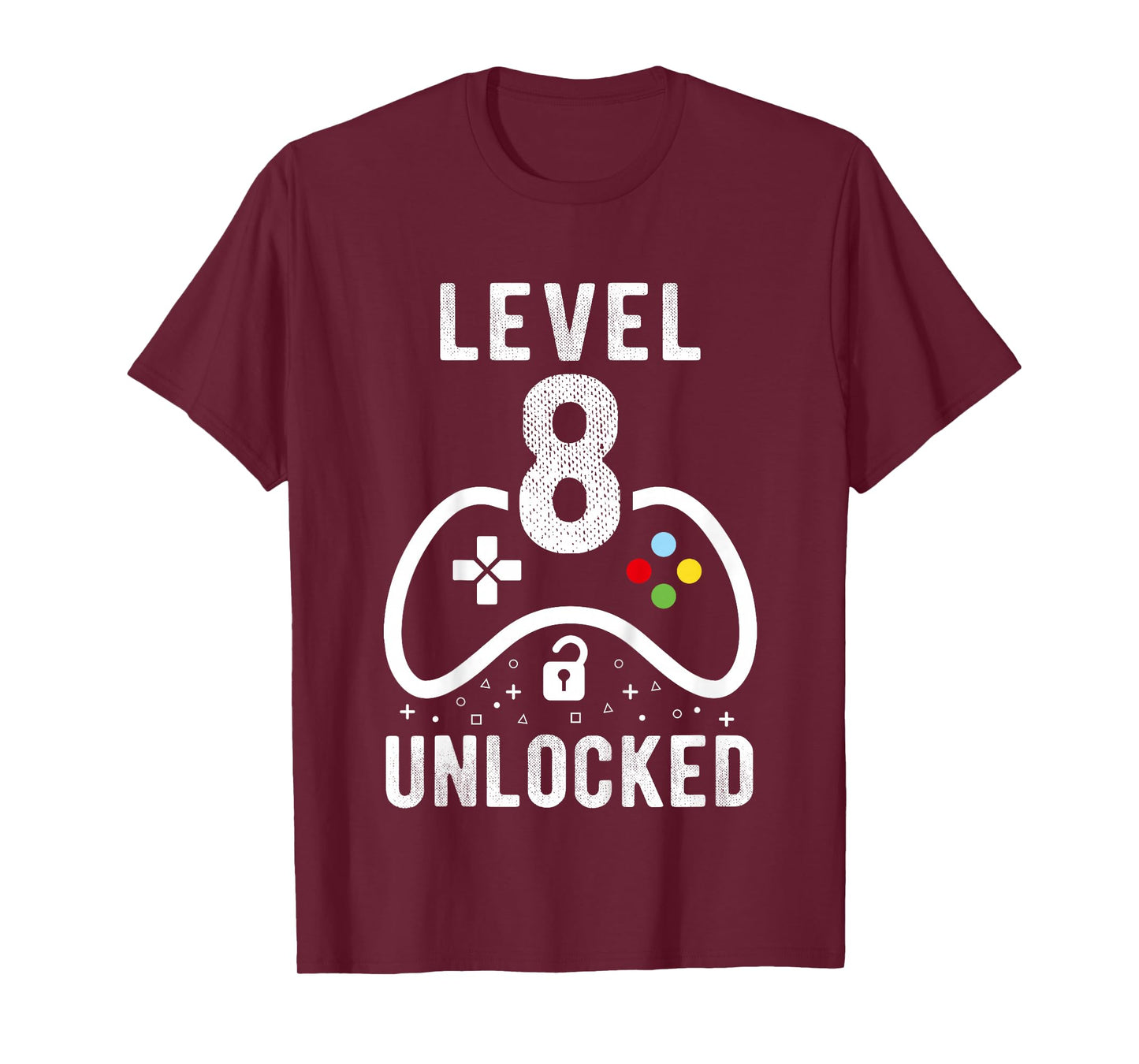 Level 8 Unlocked Video Game 8th Birthday Gift T-Shirt