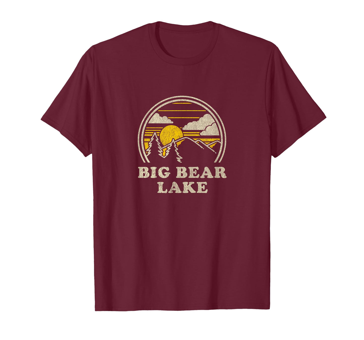Big Bear Lake California CA T Shirt Vintage Hiking Mountains T-Shirt