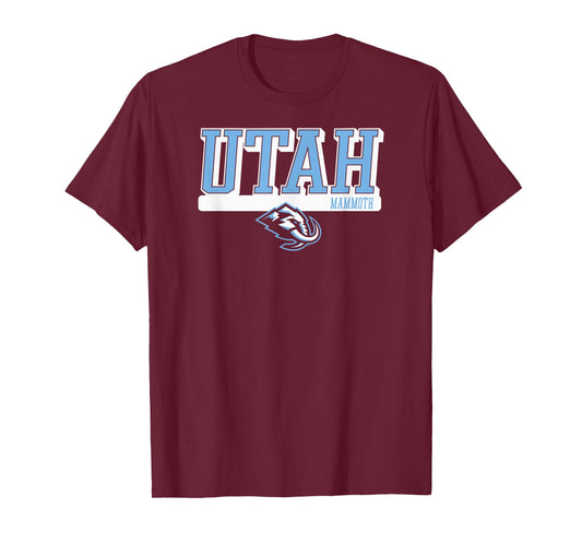 Utah Mammoth Faceoff Black NHL Officially Licensed T-Shirt