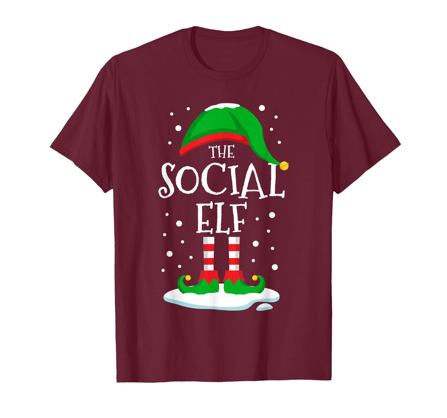 The Social Elf Christmas Family Matching Xmas Group Funny T-Shirt