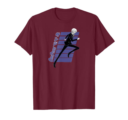 One Piece Anime Purple Streak Black Leg Sanji T-Shirt