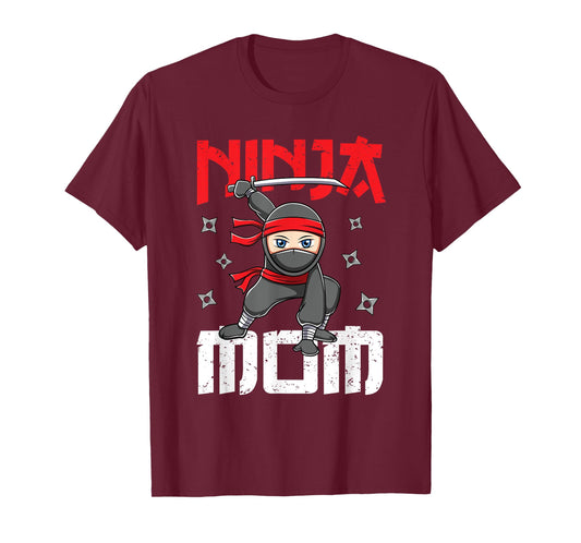 Ninja Mom Family Matching Ninja Birthday Themed Party T-Shirt