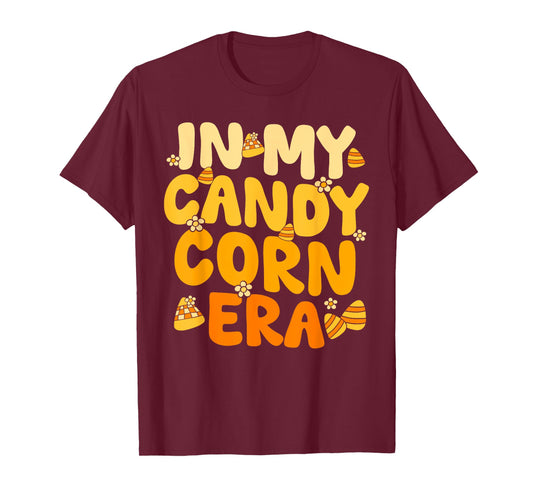 Retro Candy Corn Autumn Fall in My Candy Corn Era Men Women T-Shirt