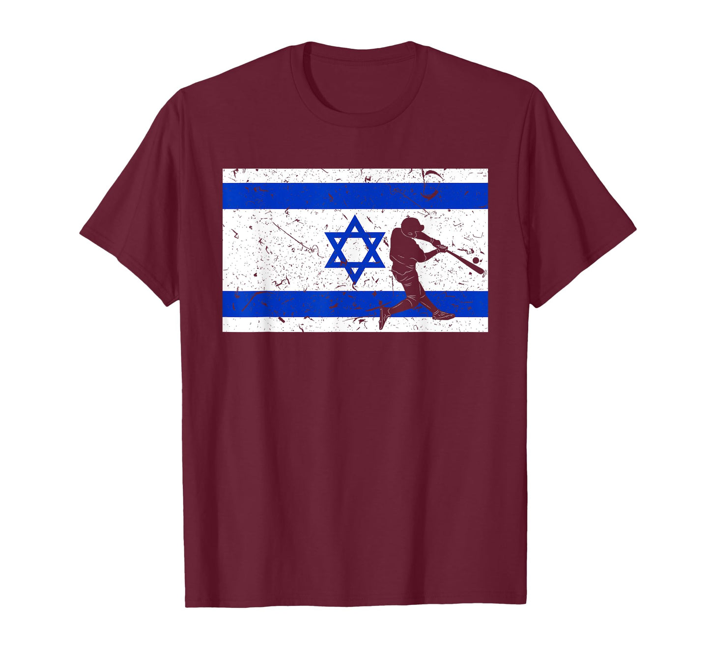 Vintage Baseball League Israel Flag National Team Player T-Shirt