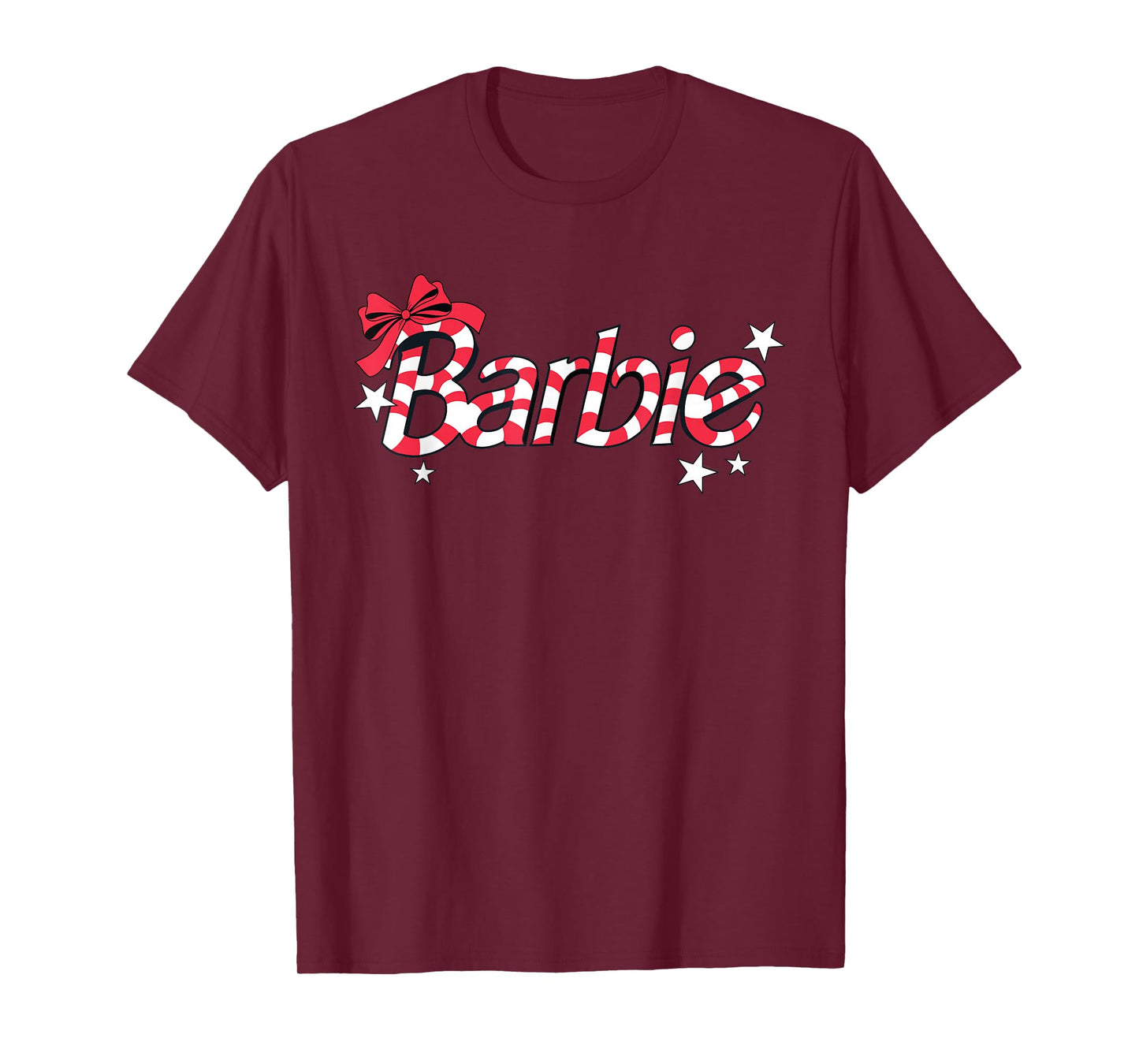 Barbie - Holiday Candy Cane Logo T-Shirt