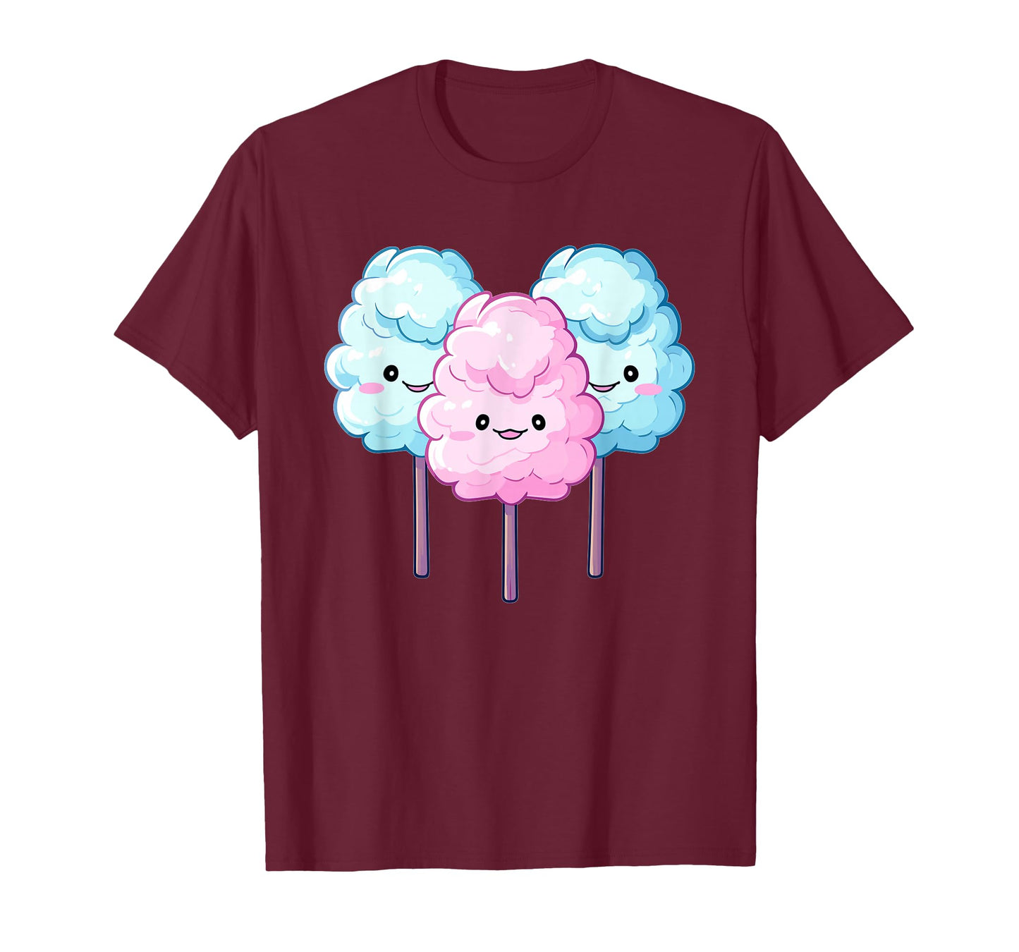 Cotton Candy Sticks Apparel Sweets for Women Girls T-Shirt