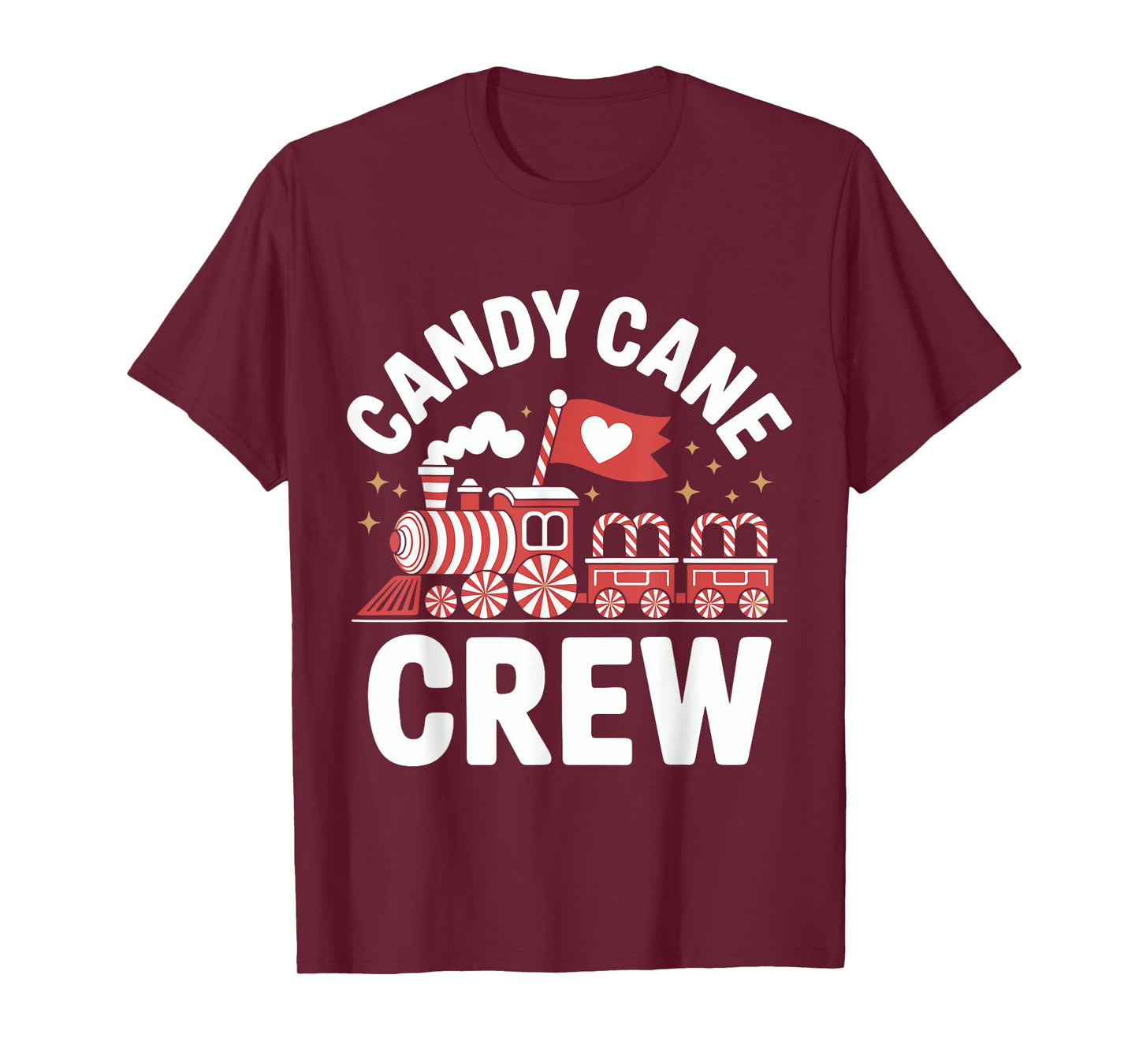 Candy Cane Crew Peppermint Train Men Women Kids Family T-Shirt