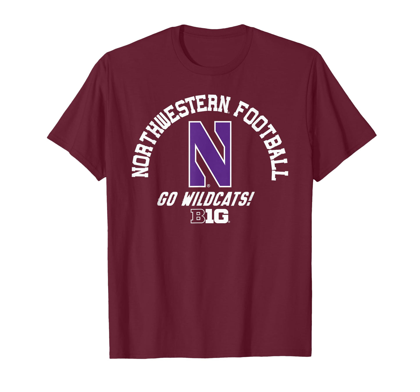 Northwestern Wildcats Big 10 Football Logo T-Shirt