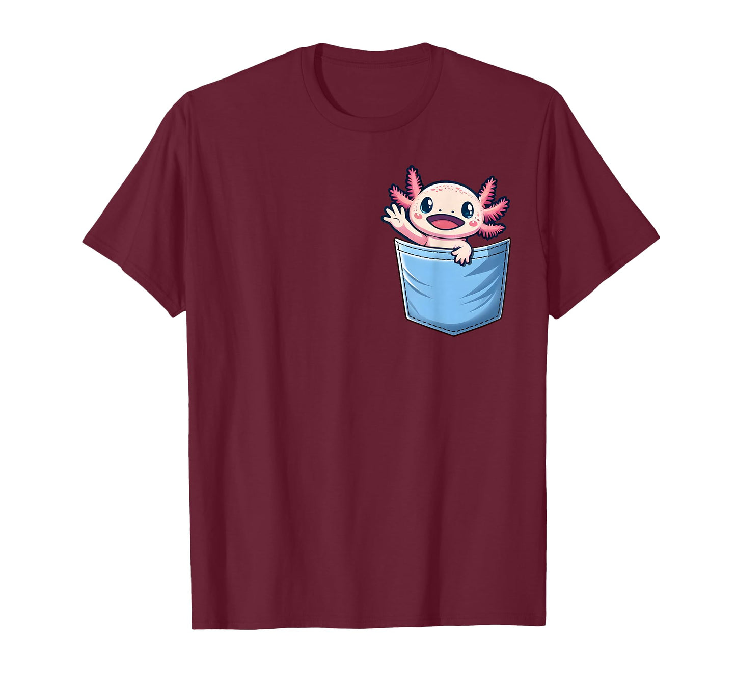 Axolotl Pocket Animal Surprise Pocket-Sized Wonder T-Shirt
