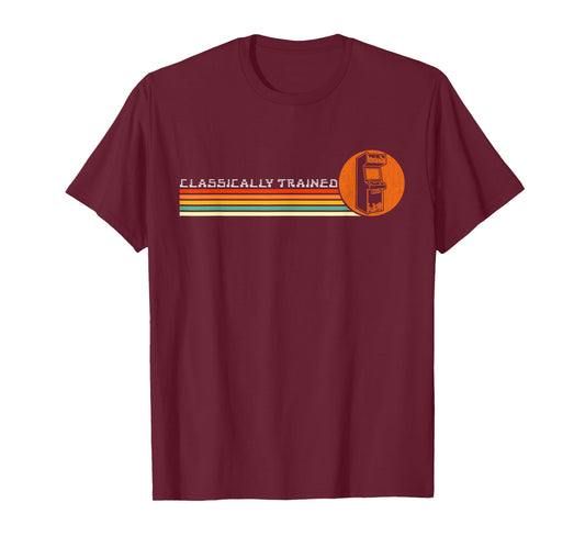 80s Video Game Vintage Retro Arcade Classically Trained T-Shirt