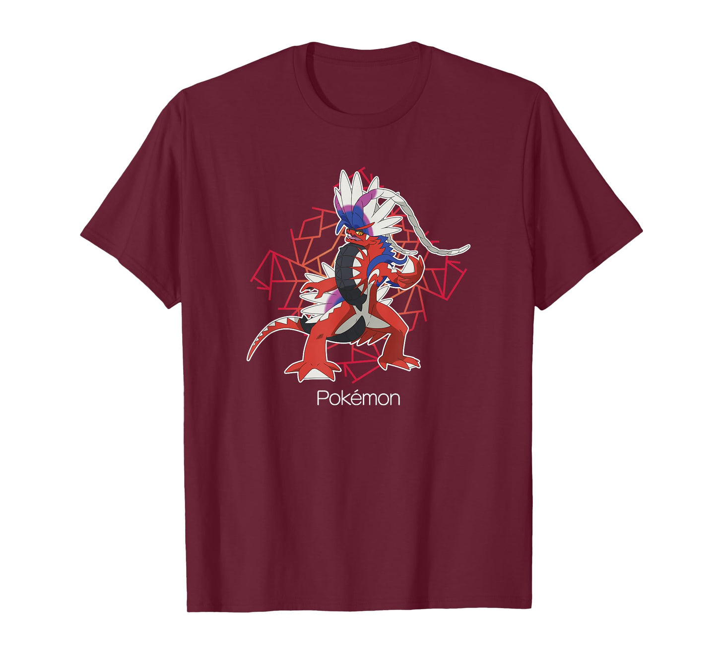Pokémon Koraidon Legendary Geometric Background Portrait T-Shirt