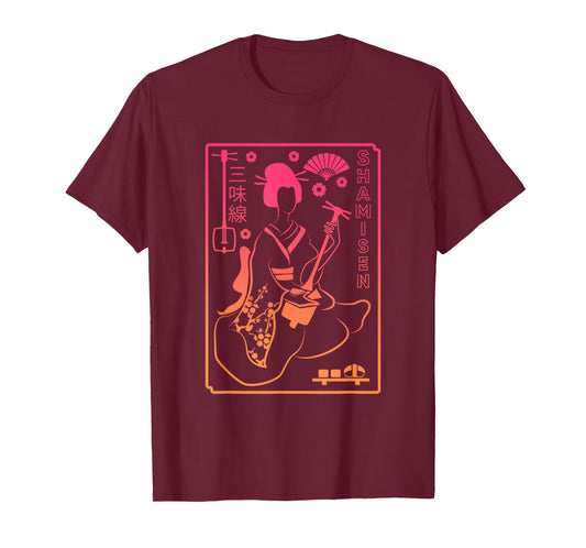 Shamisen | Japanese Culture Geisha | Musical Instrument T-Shirt