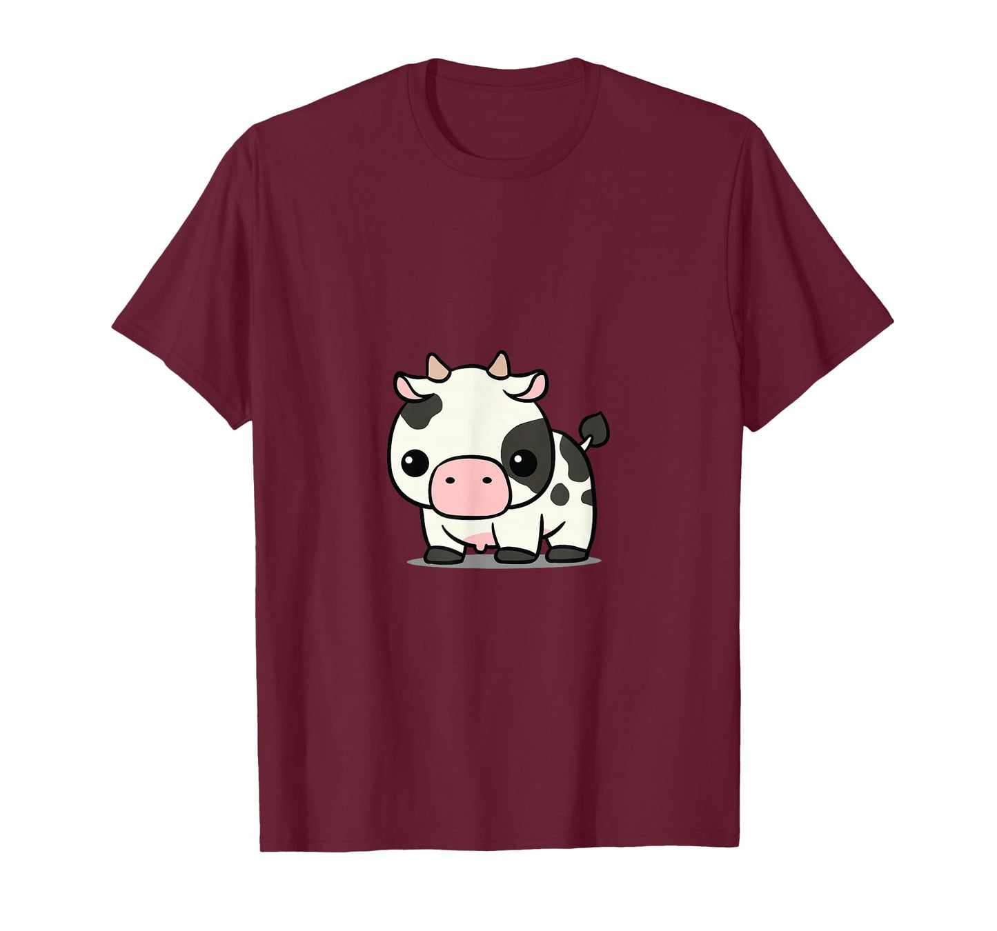 Chibi Kawaii Cow Farmer Farm Animal Lover T-Shirt