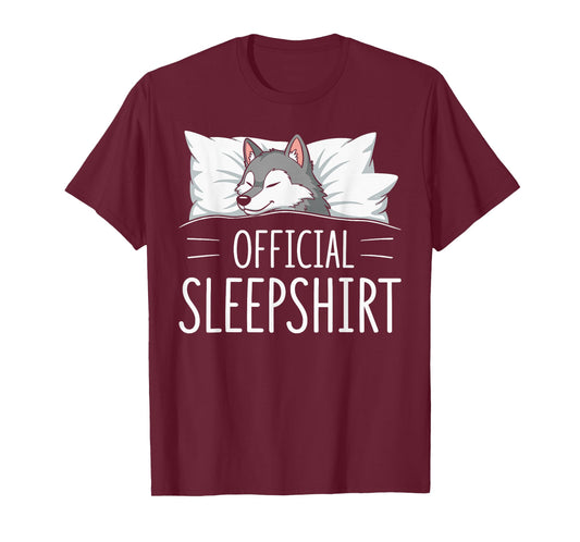 Official Sleepshirt Sleeping Wolf Lovers Pajama T-Shirt