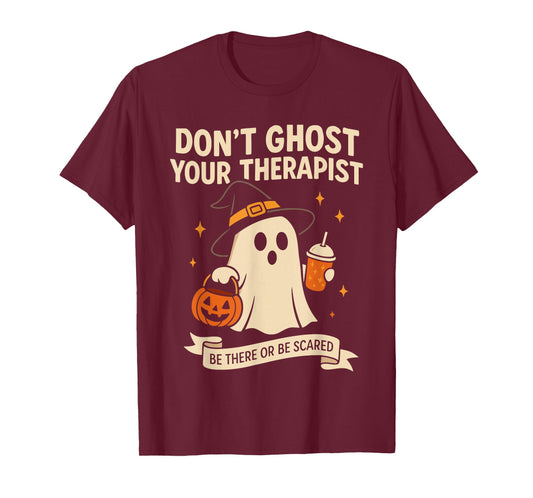 Halloween School Psychologist Shirt Dont Ghost Your Feelings T-Shirt