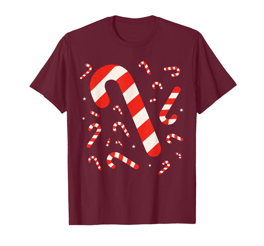 Toddler Christmas Candy Cane Outfit for Boys, Candy Cane T-Shirt