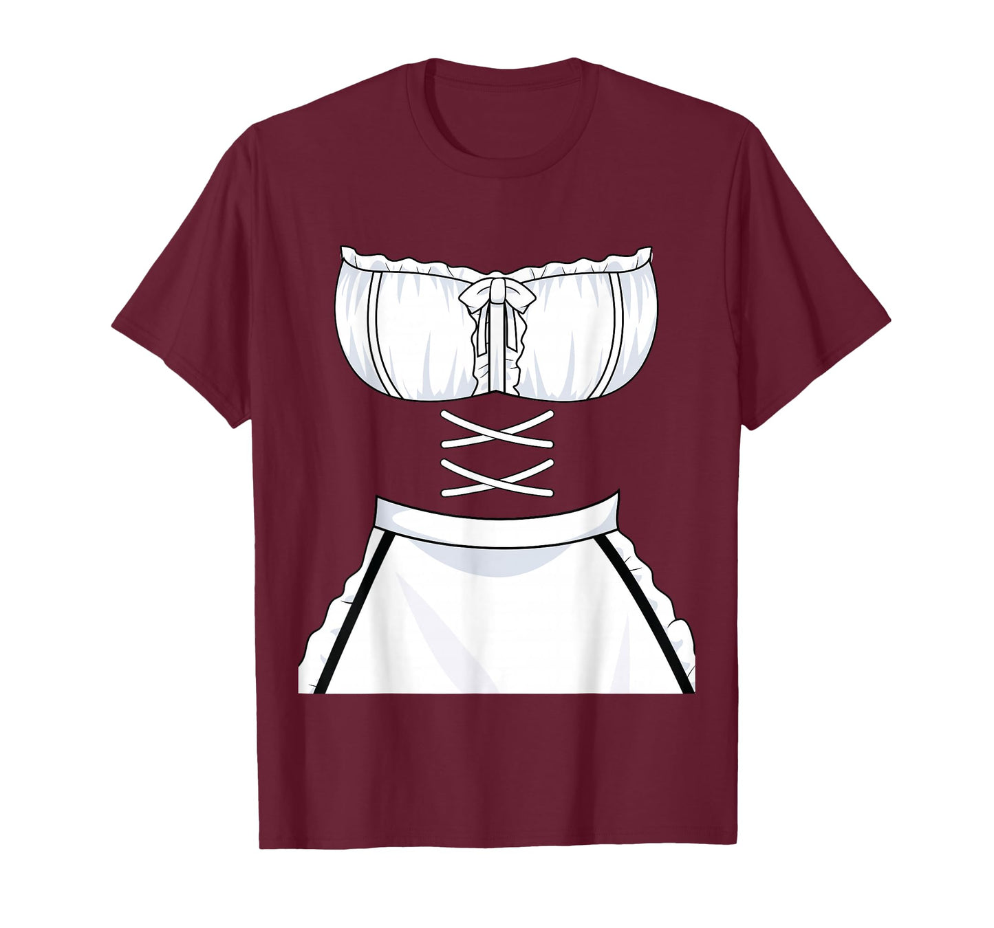 Japanese Anime French Apron - Maid Dress Cosplay Costume T-Shirt