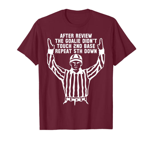 Football Referee Funny Sports Fan T Shirts Men Women Kids T-Shirt