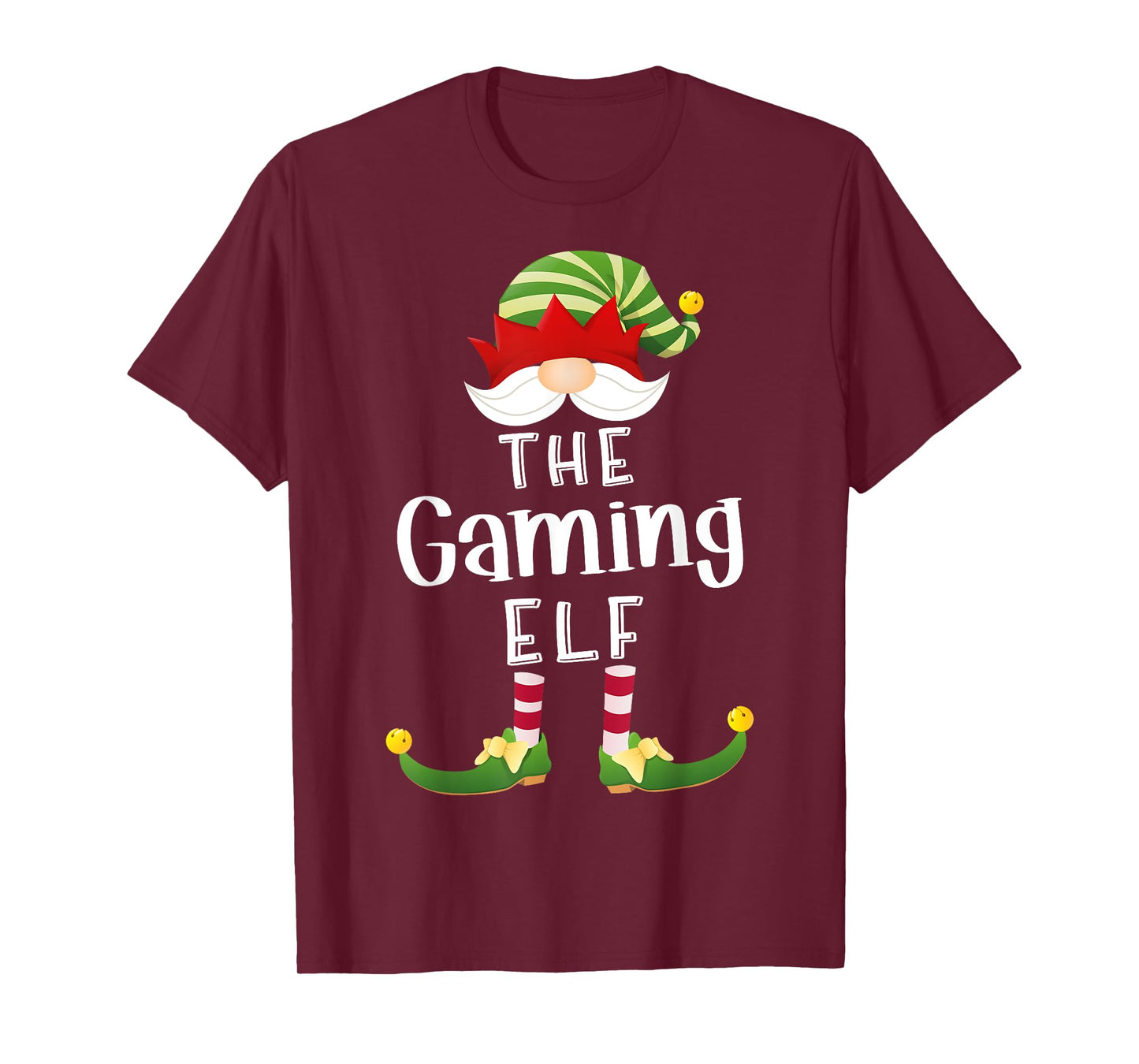 Gaming Elf Group Christmas Funny Pajama Party T-Shirt