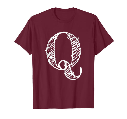 Bold Letter Q - Decorative Alphabet Big Font Capital Letter T-Shirt