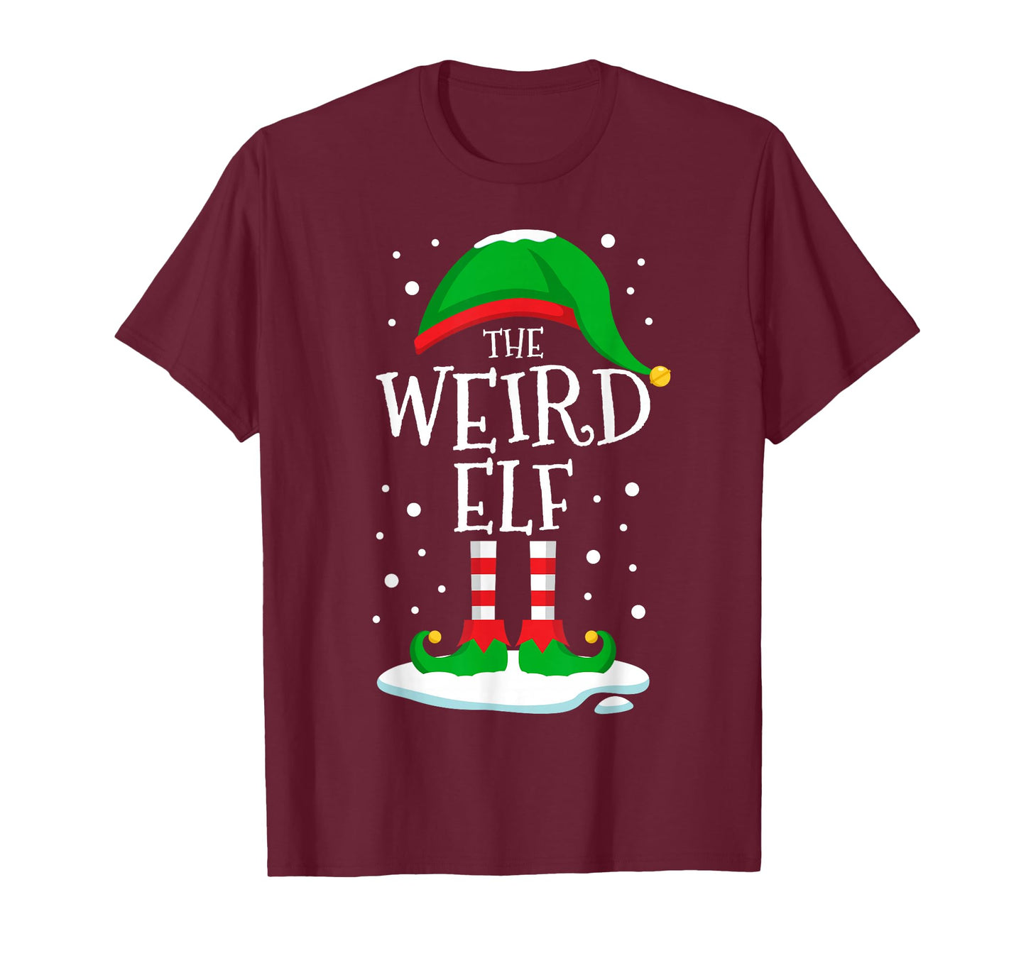 The Weird Elf Christmas Family Matching Xmas Group Funny T-Shirt
