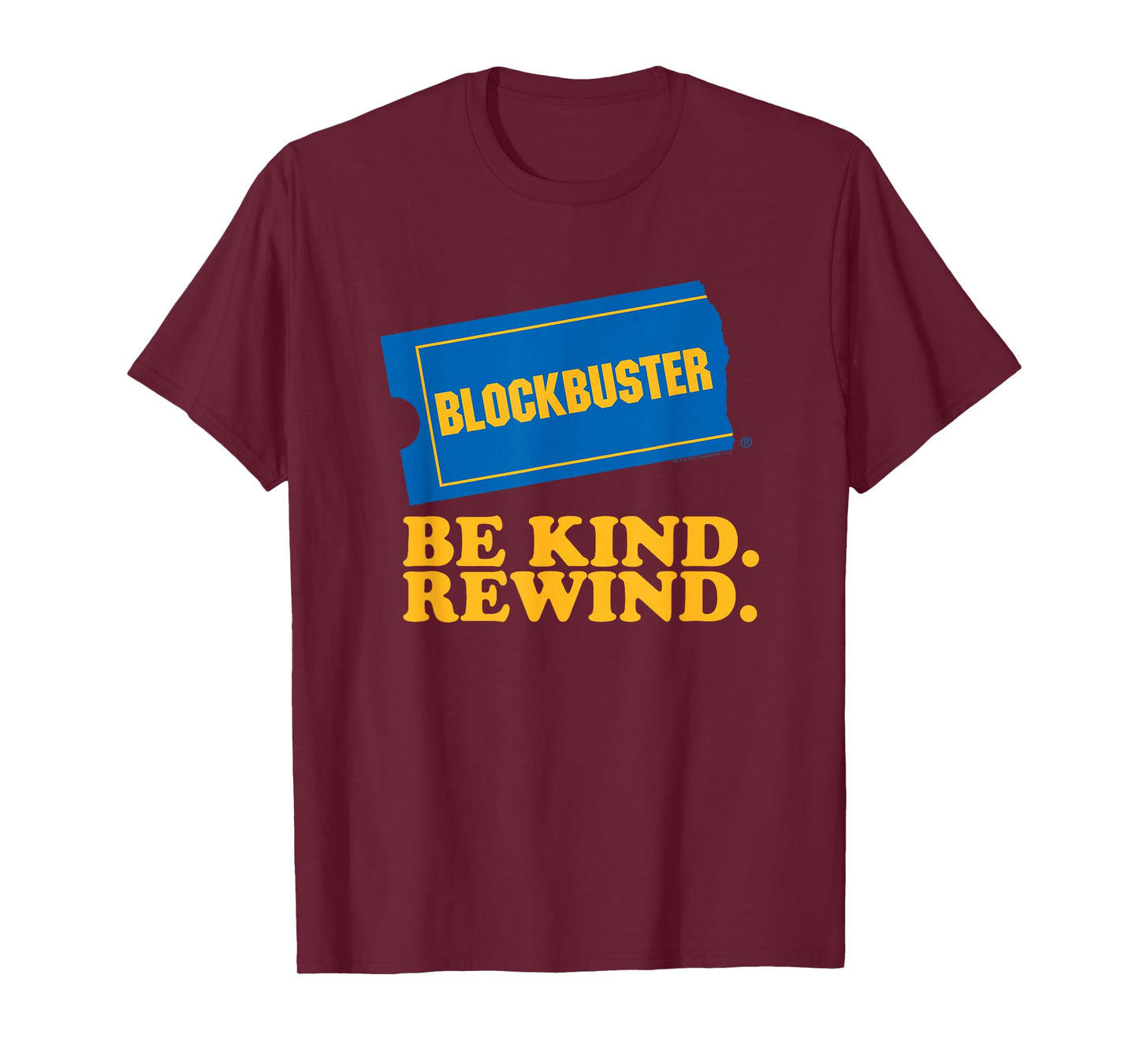 Blockbuster Be Kind Rewind Vintage Ticket Logo T-Shirt