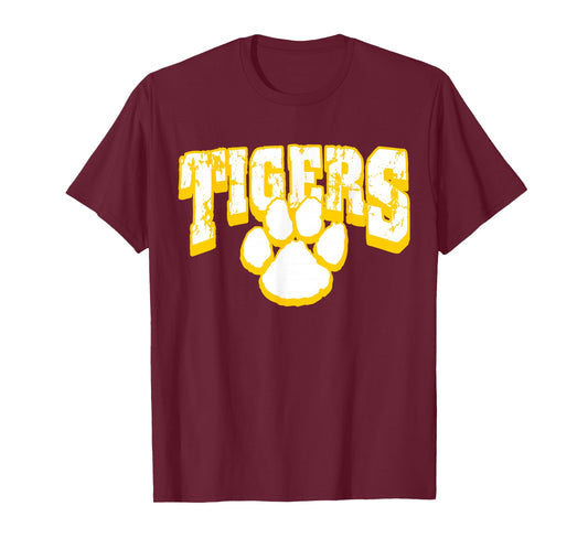 Tigers School Spirit Back To School Y T-Shirt