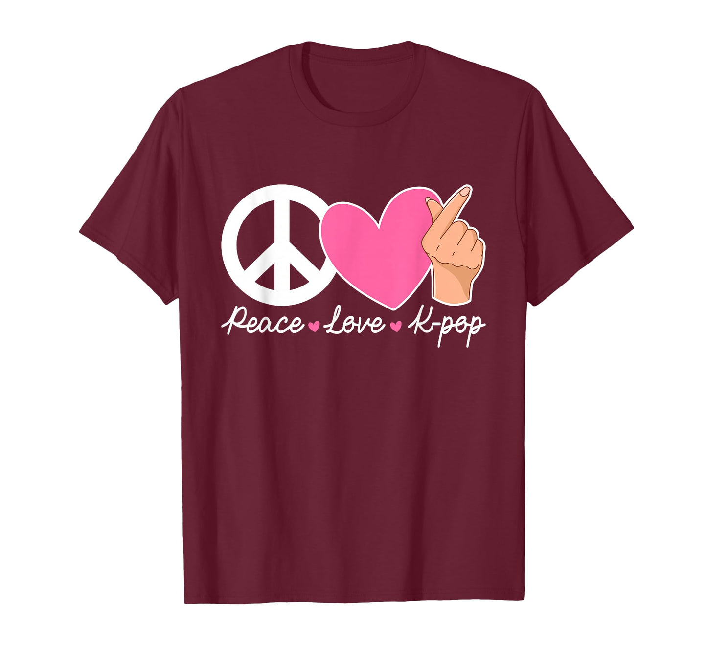 Peace Love K-pop Cute Kpop Music Anime Lover T-Shirt