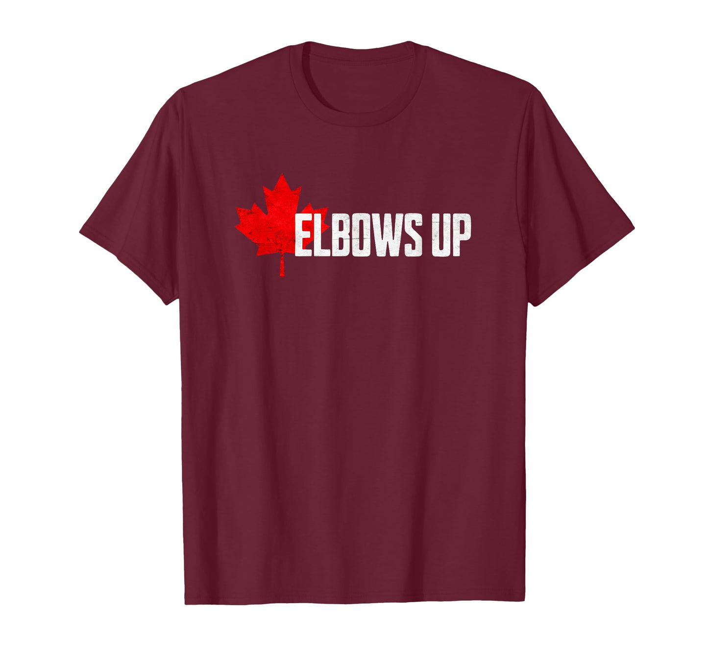 Elbows Up Canada Political Protest Proud Canadian Hockey T-Shirt
