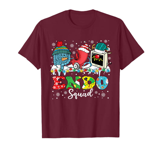 Endoscopy Squad Stomach Santa Hat Endoscopy Tech Christmas T-Shirt
